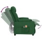 vidaXL Elektrischer Massagesessel Dunkelgrün Stoff vidaXL Elektrischer Massagesessel Dunkelgrün Stoff