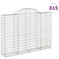 vidaXL Gabionen mit Hochbogen 15Stk. 200x30x140/160cm Verzinktes Eisen vidaXL Gabionen mit Hochbogen 15Stk. 200x30x140/160cm Verzinktes Eisen