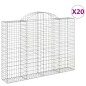 vidaXL Gabionen mit Hochbogen 20Stk. 200x30x140/160cm Verzinktes Eisen vidaXL Gabionen mit Hochbogen 20Stk. 200x30x140/160cm Verzinktes Eisen