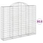 vidaXL Gabionen mit Hochbogen 13 Stk 200x30x160/180cm Verzinktes Eisen vidaXL Gabionen mit Hochbogen 13 Stk 200x30x160/180cm Verzinktes Eisen