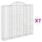 vidaXL Gabionen mit Hochbogen 7 Stk. 200x30x180/200cm Verzinktes Eisen vidaXL Gabionen mit Hochbogen 7 Stk. 200x30x180/200cm Verzinktes Eisen