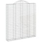 vidaXL Gabionen mit Hochbogen 6 Stk. 200x30x220/240cm Verzinktes Eisen vidaXL Gabionen mit Hochbogen 6 Stk. 200x30x220/240cm Verzinktes Eisen