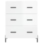 vidaXL Highboard Hochglanz-Weiß 69,5x34x180 cm Holzwerkstoff vidaXL Highboard Hochglanz-Weiß 69,5x34x180 cm Holzwerkstoff