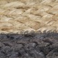 vidaXL Teppich Handgefertigt Jute mit Dunkelgrauem Rand 240 cm vidaXL Teppich Handgefertigt Jute mit Dunkelgrauem Rand 240 cm