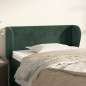vidaXL Kopfteil mit Ohren Dunkelgrün 83x23x78/88 cm Samt
