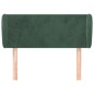 vidaXL Kopfteil mit Ohren Dunkelgrün 83x23x78/88 cm Samt