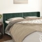 vidaXL Kopfteil mit Ohren Dunkelgrün 163x16x78/88 cm Samt vidaXL Kopfteil mit Ohren Dunkelgrün 163x16x78/88 cm Samt