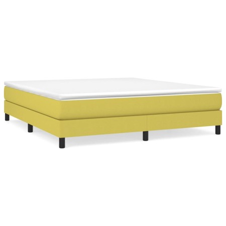 vidaXL Bettgestell ohne Matratze Grün 160x200 cm Stoff