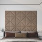 vidaXL Wandpaneele 12 Stk. Cappuccino 30x30 cm Kunstleder 0,54 m² vidaXL Wandpaneele 12 Stk. Cappuccino 30x30 cm Kunstleder 0,54 m²