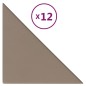 vidaXL Wandpaneele 12 Stk. Cappuccino 30x30 cm Kunstleder 0,54 m² vidaXL Wandpaneele 12 Stk. Cappuccino 30x30 cm Kunstleder 0,54 m²
