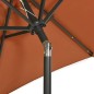 vidaXL Sonnenschirm mit LED-Beleuchtung Terrakotta 200x211 cm Alu vidaXL Sonnenschirm mit LED-Beleuchtung Terrakotta 200x211 cm Alu