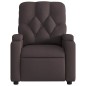 vidaXL Massagesessel Dunkelbraun Stoff vidaXL Massagesessel Dunkelbraun Stoff
