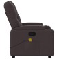 vidaXL Massagesessel Dunkelbraun Stoff vidaXL Massagesessel Dunkelbraun Stoff