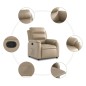 vidaXL Relaxsessel Cappuccino-Braun Kunstleder