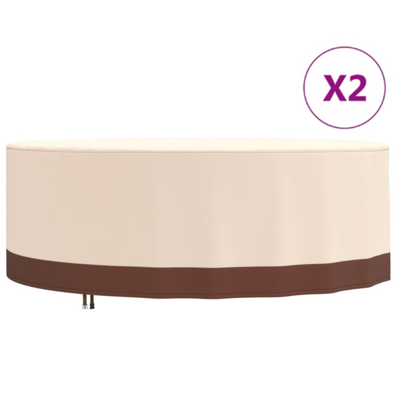 vidaXL Gartenmöbel-Abdeckungen 2 Stk. Ø 244x71 cm 600D Oxford-Gewebe vidaXL Gartenmöbel-Abdeckungen 2 Stk. Ø 244x71 cm 600D Oxford-Gewebe