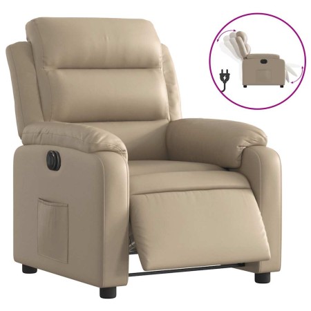 vidaXL Relaxsessel Elektrisch Cappuccino-Braun Kunstleder