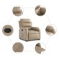 vidaXL Relaxsessel Elektrisch Cappuccino-Braun Kunstleder vidaXL Relaxsessel Elektrisch Cappuccino-Braun Kunstleder
