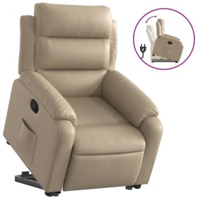 vidaXL Relaxsessel mit Aufstehhilfe Cappuccino-Braun Kunstleder