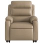 vidaXL Relaxsessel mit Aufstehhilfe Cappuccino-Braun Kunstleder vidaXL Relaxsessel mit Aufstehhilfe Cappuccino-Braun Kunstleder