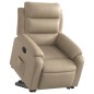vidaXL Relaxsessel mit Aufstehhilfe Elektrisch Cappuccino Kunstleder
