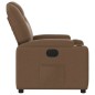 vidaXL Relaxsessel Elektrisch Braun Stoff vidaXL Relaxsessel Elektrisch Braun Stoff