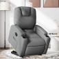 vidaXL Relaxsessel mit Aufstehhilfe Dunkelgrau Stoff vidaXL Relaxsessel mit Aufstehhilfe Dunkelgrau Stoff