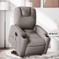 vidaXL Massagesessel mit Aufstehhilfe Taupe Stoff vidaXL Massagesessel mit Aufstehhilfe Taupe Stoff