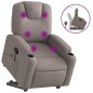 vidaXL Massagesessel mit Aufstehhilfe Taupe Stoff vidaXL Massagesessel mit Aufstehhilfe Taupe Stoff
