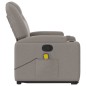vidaXL Massagesessel mit Aufstehhilfe Taupe Stoff vidaXL Massagesessel mit Aufstehhilfe Taupe Stoff