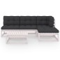 5-tlg. Garten-Lounge-Set mit Kissen Kiefer Massivholz 5-tlg. Garten-Lounge-Set mit Kissen Kiefer Massivholz
