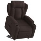vidaXL Relaxsessel mit Aufstehhilfe Dunkelbraun Stoff vidaXL Relaxsessel mit Aufstehhilfe Dunkelbraun Stoff