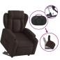 vidaXL Relaxsessel mit Aufstehhilfe Dunkelbraun Stoff vidaXL Relaxsessel mit Aufstehhilfe Dunkelbraun Stoff