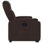 vidaXL Relaxsessel mit Aufstehhilfe Dunkelbraun Stoff vidaXL Relaxsessel mit Aufstehhilfe Dunkelbraun Stoff