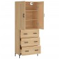 Highboard Sonoma-Eiche 69,5x34x180 cm Holzwerkstoff Highboard Sonoma-Eiche 69,5x34x180 cm Holzwerkstoff