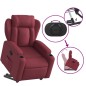 vidaXL Relaxsessel mit Aufstehhilfe Weinrot Stoff vidaXL Relaxsessel mit Aufstehhilfe Weinrot Stoff