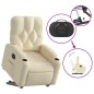 vidaXL Relaxsessel mit Aufstehhilfe Elektrisch Creme Stoff