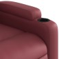 vidaXL Relaxsessel Elektrisch Weinrot Kunstleder vidaXL Relaxsessel Elektrisch Weinrot Kunstleder