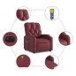vidaXL Massagesessel Elektrisch Weinrot Kunstleder vidaXL Massagesessel Elektrisch Weinrot Kunstleder