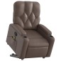 vidaXL Massagesessel mit Aufstehhilfe Braun Kunstleder vidaXL Massagesessel mit Aufstehhilfe Braun Kunstleder