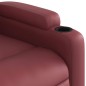 vidaXL Massagesessel mit Aufstehhilfe Weinrot Kunstleder vidaXL Massagesessel mit Aufstehhilfe Weinrot Kunstleder