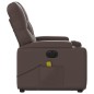 vidaXL Massagesessel mit Aufstehhilfe Elektrisch Braun Kunstleder vidaXL Massagesessel mit Aufstehhilfe Elektrisch Braun Kunstleder