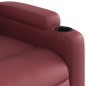 vidaXL Massagesessel mit Aufstehhilfe Elektrisch Weinrot Kunstleder vidaXL Massagesessel mit Aufstehhilfe Elektrisch Weinrot Kunstleder