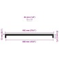 vidaXL Möbelgriffe 5 Stk. Schwarz 480 mm Edelstahl vidaXL Möbelgriffe 5 Stk. Schwarz 480 mm Edelstahl