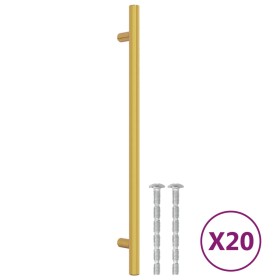 vidaXL Möbelgriffe 20 Stk. Golden 224 mm Edelstahl