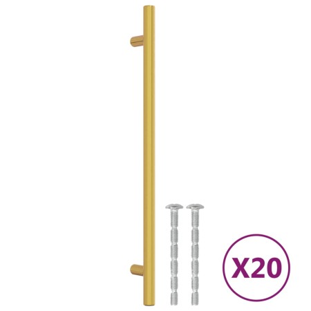 vidaXL Möbelgriffe 20 Stk. Golden 224 mm Edelstahl