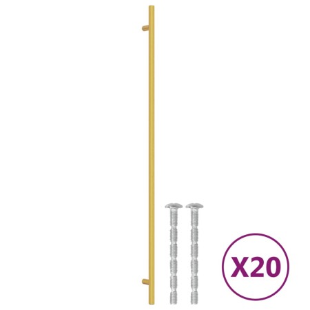 vidaXL Möbelgriffe 20 Stk. Golden 480 mm Edelstahl