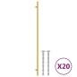 vidaXL Möbelgriffe 20 Stk. Golden 480 mm Edelstahl vidaXL Möbelgriffe 20 Stk. Golden 480 mm Edelstahl