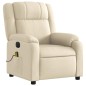 vidaXL Massagesessel Elektrisch Creme Stoff vidaXL Massagesessel Elektrisch Creme Stoff