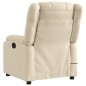 vidaXL Massagesessel Elektrisch Creme Stoff vidaXL Massagesessel Elektrisch Creme Stoff