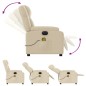vidaXL Massagesessel Elektrisch Creme Stoff vidaXL Massagesessel Elektrisch Creme Stoff